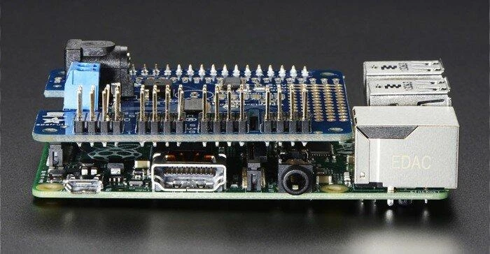 Mini Kit 16 kanalų PWM I2C valdiklis, servo priedėlis skirtas Raspberry Pi, Adafruit 2327