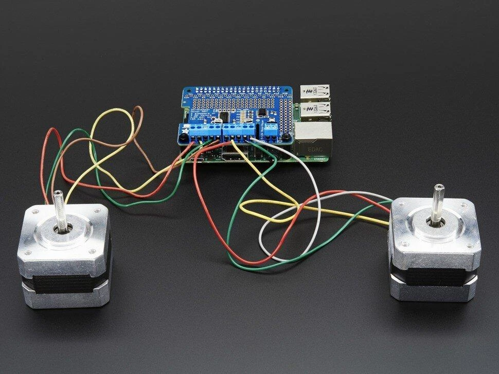Mini Kit DC ir žingsninio variklio valdiklis TB6612, priedėlis skirtas Raspberry Pi, Adafruit 2348