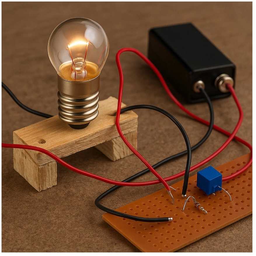 Oem Mini lemputė 1.5 V - šiltai balta - pasidaryk pats eksperimentams ir elektros grandinėms