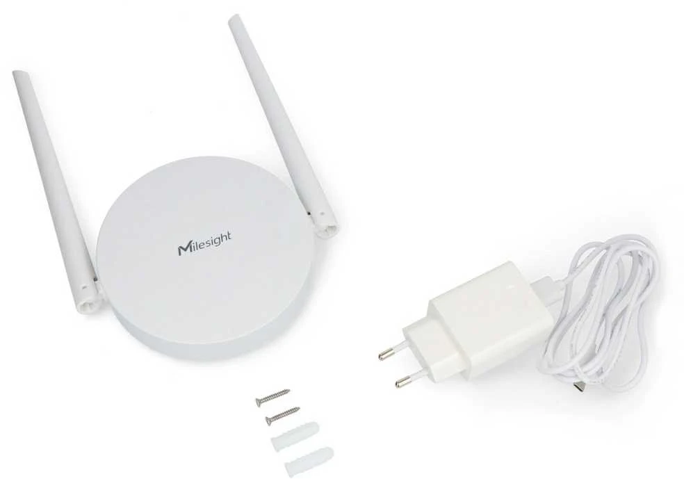 Šakotuvas Mini LoRaWAN WiFi/Ethernet/LTE skirstomasis skydas – baltas – Milesight UG63-L08GL-868M