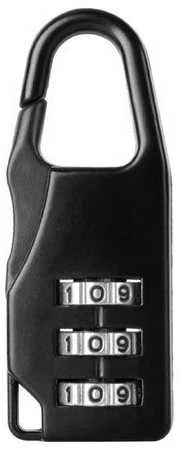 Oem Mini pakabinama spyna su kodu – 5.5 cm – juoda – kombinuota spyna