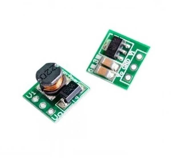 Oem Mini pakopinis stabilizuotas maitinimo modulis nuo 0.9-5V iki 5V - 11x11mm