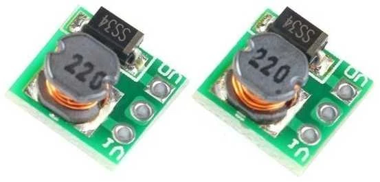 Oem Mini pakopinis stabilizuotas maitinimo modulis nuo 0.9-5V iki 5V - 11x11mm