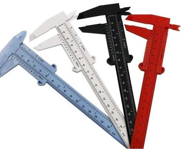 Oem Mini plastikinis suportas 0-150 mm - baltas - matavimo įrankis