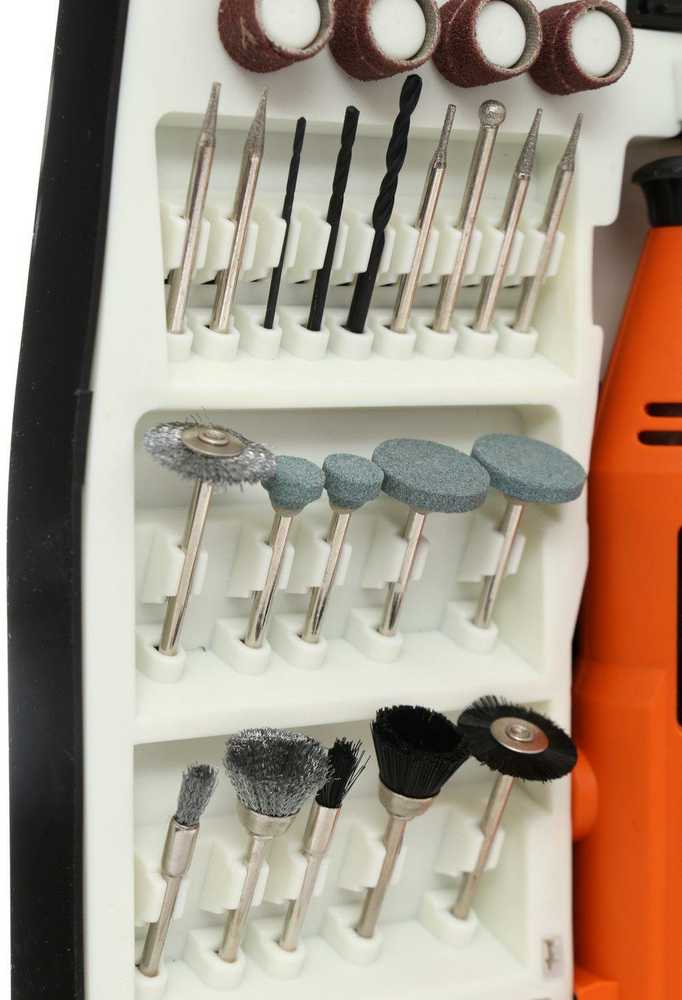 Kraftdele Oem Mini šlifuoklis Kraft&amp;Dele 270W + priedai - 235 elementai - KD10245