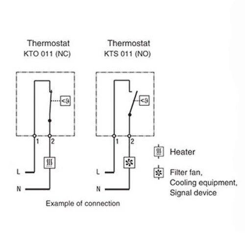 KTS011 termostato pajungimo schema