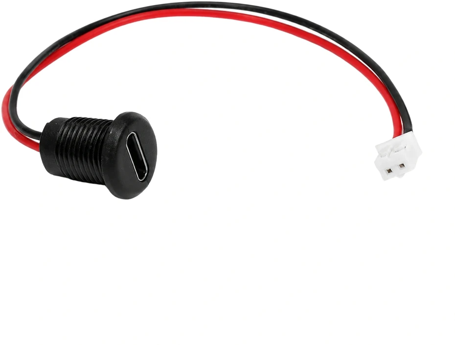 Mini USB moteriškas lizdas - 5+4 kontaktų - tiesus