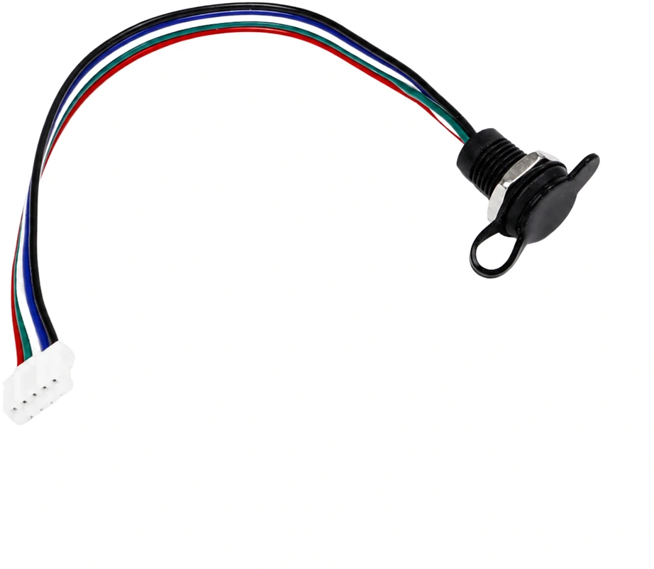 Mini USB moteriškas lizdas - 5+4 kontaktų - tiesus