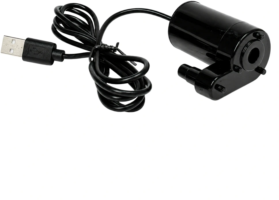 Mini vandens pompa su USB laidu - DC 5V - vertikali - skysčio pompa, juoda