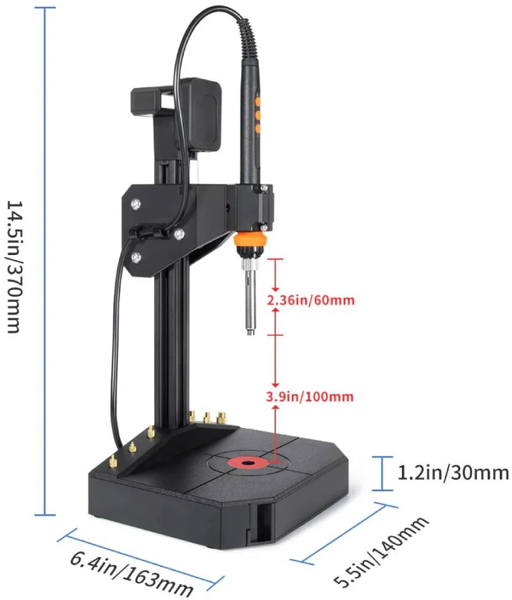 Mintion Nutopress – srieginių įdėklų suvirinimo presas – įdėklai – 3D spausdinimui – 90 W