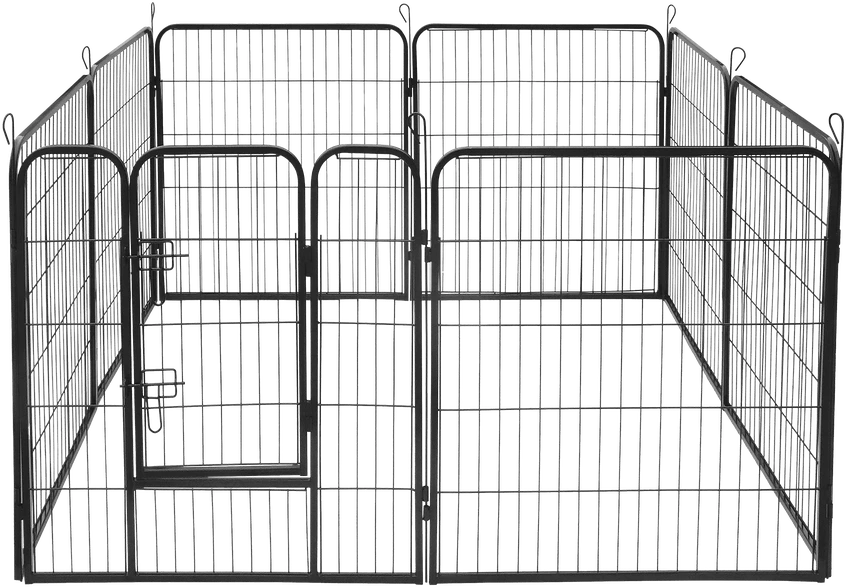 Modułowy Modulinis šunų voljeras, plieno aptvaras, XL dydis, 8 panelės 80x100 cm, REBEL ANIMALS
