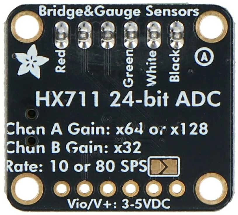 HX711 24-bitų AD keitiklio modulis su užrašų schema