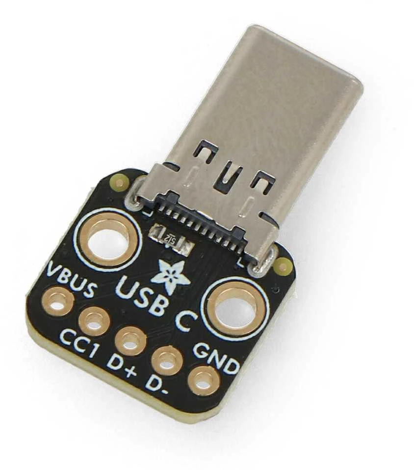 Modulis su C tipo USB kištuku – duonos lentos jungtimi – Adafruit 5978