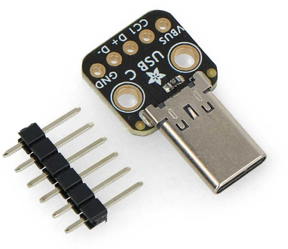Modulis su C tipo USB kištuku – duonos lentos jungtimi – Adafruit 5978