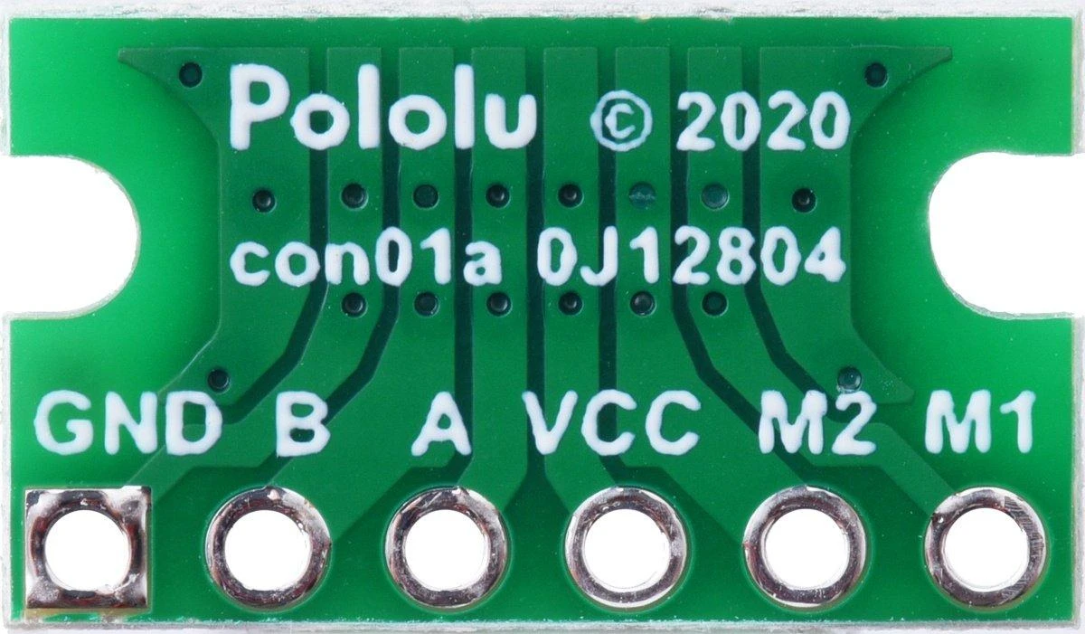 Modulis su JST SH stiliaus jungtimi 6 kontaktų kištuku, Side-Entry, Pololu 4772