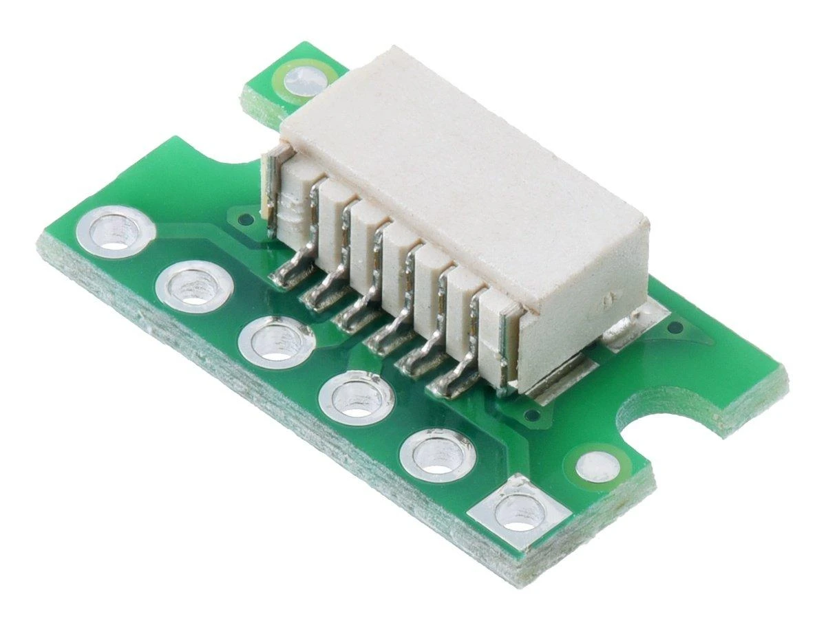 PCB su 6-pin JST SH šonine jungtimi