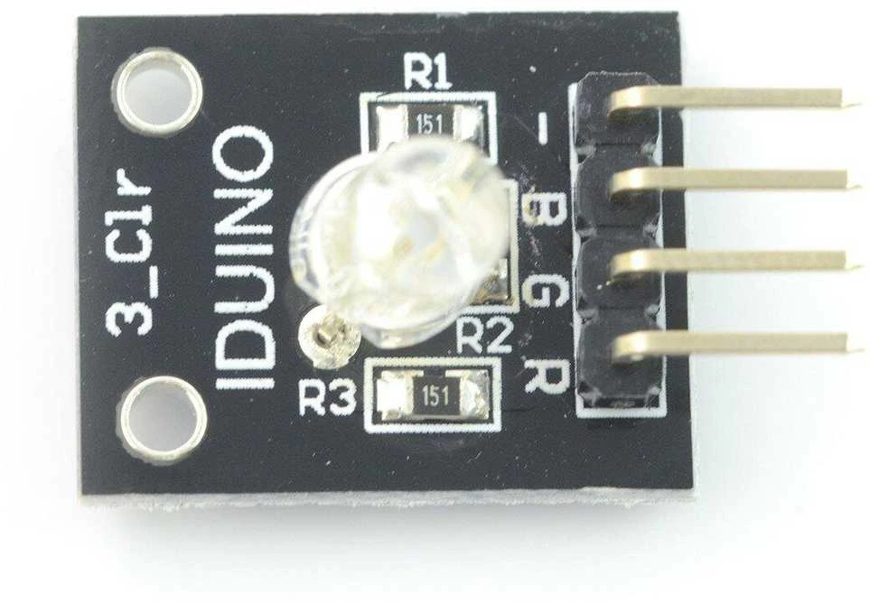 Iduino RGB LED modulis su kontaktų jungtimis