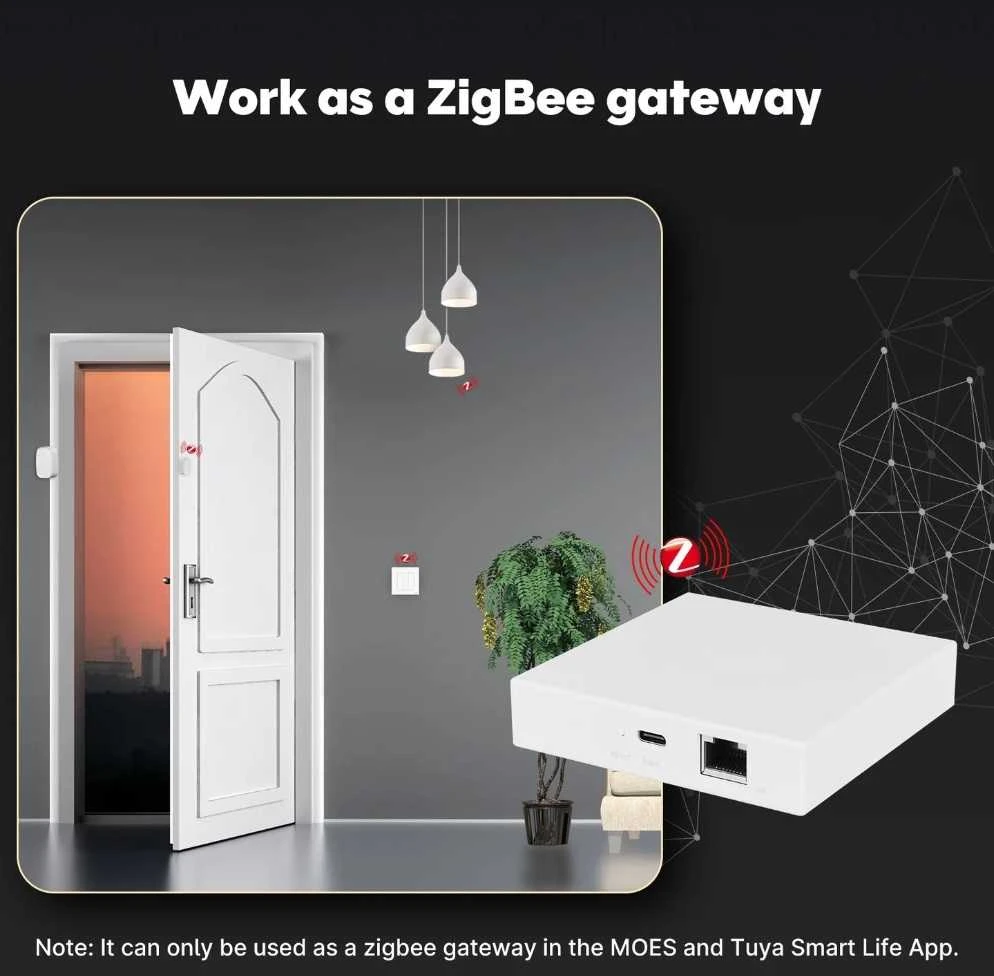 Moes Išmanių namų MATTER komunikacijos stotelė ZigBee BRIDGE TUYA / Smart Life
