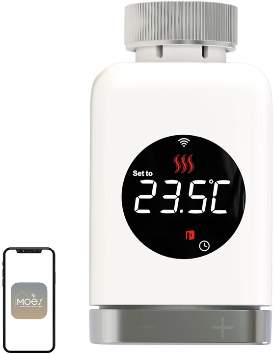 MOES TRV 801 Wi-Fi termostatinė galvutė