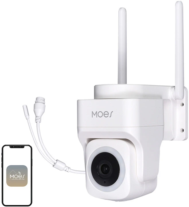 MOES WCM-B66 3MP lauko Wi-Fi IP kamera