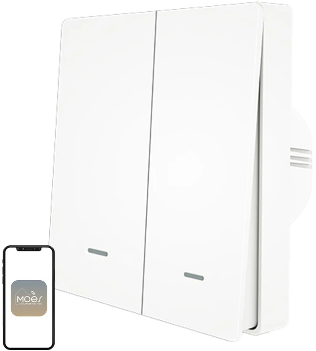 MOES ZS-B-EU2 ZigBee 2-Channel Light Switch