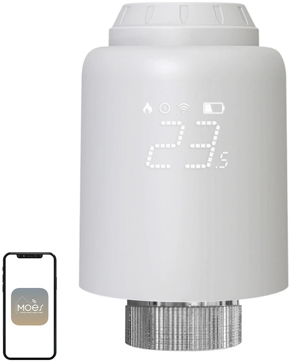 MOES ZTRV-PJ-601-MS Smart Thermostatic Head