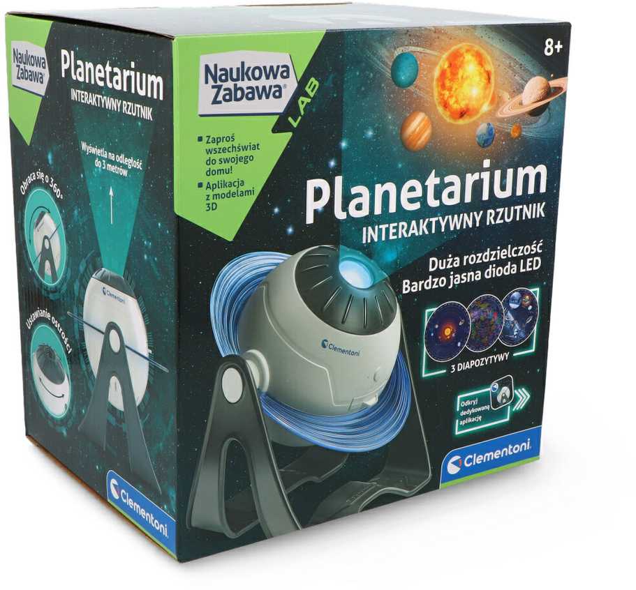 Mokslinės pramogos, Interaktyvus planetariumo projektorius - Clementoni 50871