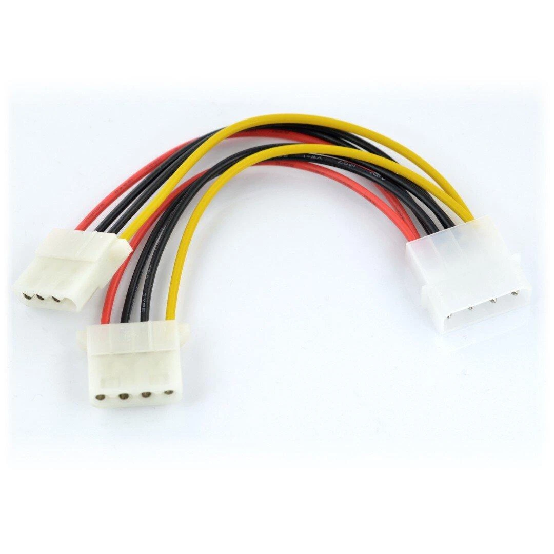 Akyga Oem Molex maitinimo laidas 2x Molex - 15cm