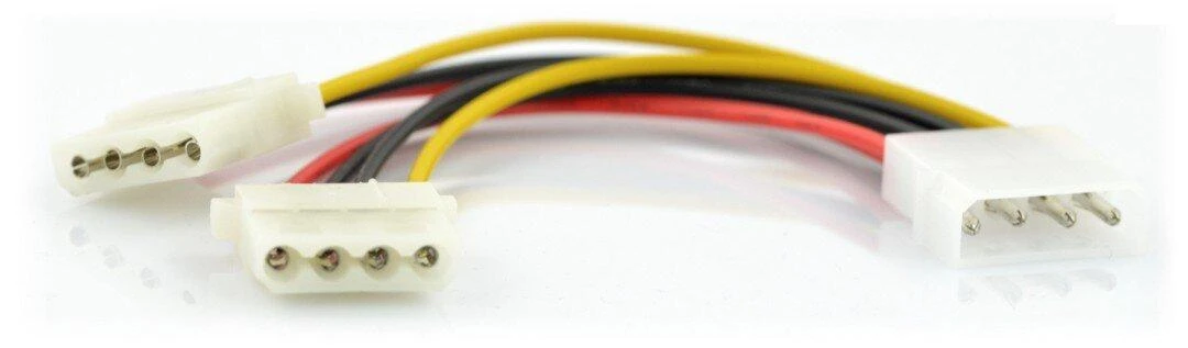 Akyga Oem Molex maitinimo laidas 2x Molex - 15cm