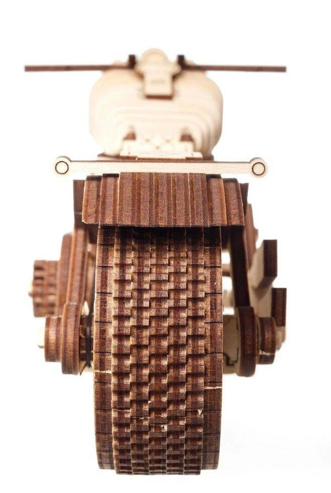 Motociklas VM-02 - mechaninis lankstymo modelis - lukštas - 189 elementai - Ugearsmodels 70051