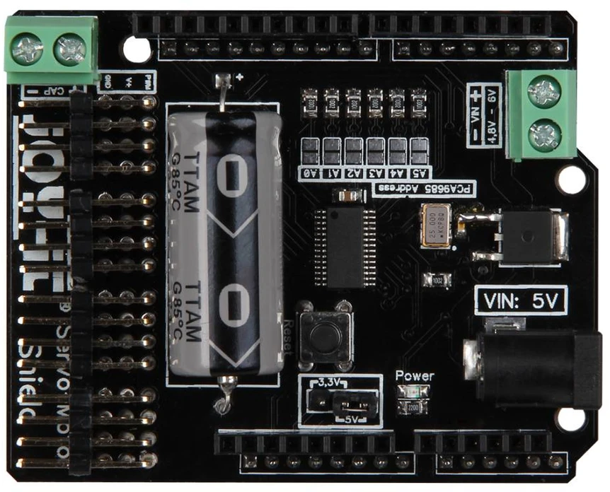Motorino – 16 kanalų PWM servo valdiklis, skirtas Arduino – Joy-IT ARD-Moto3