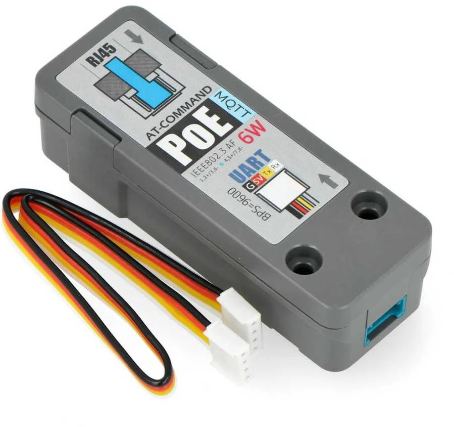 MQTT PoE – MQTT Ethernet ryšio modulis su PoE prievadu – W5500 – įrenginio išplėtimo modulis, skirtas M5Stack kūrimo moduliams