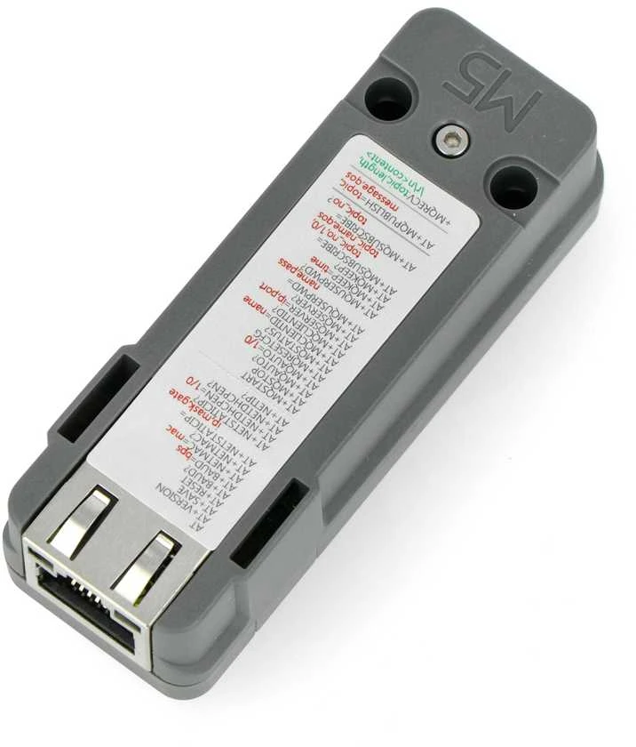 MQTT PoE modulis su AT komandų sąrašu