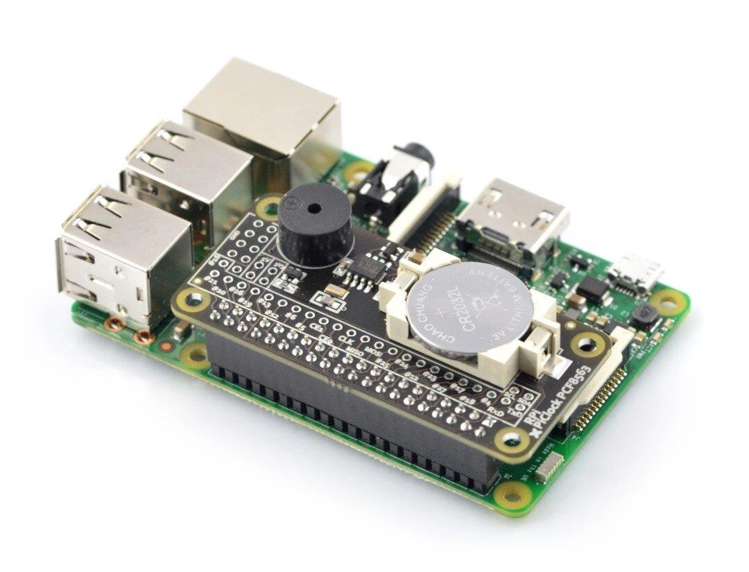 Raspberry Pi PCF8563 RTC modulis su baterija ir garsiniu signalu