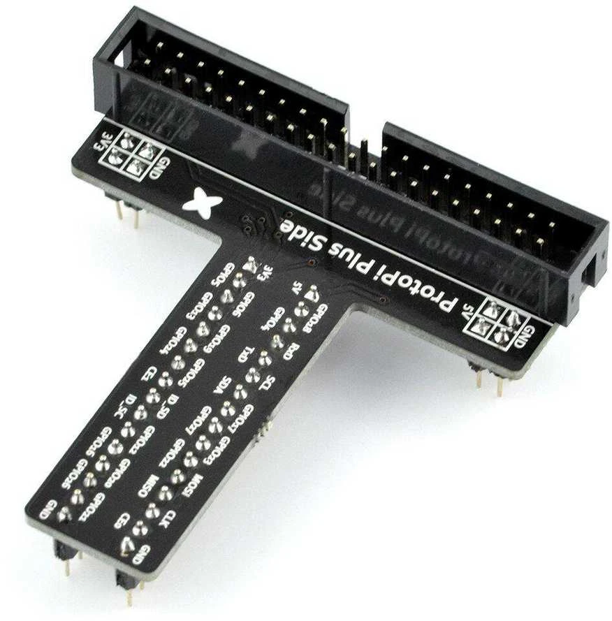 ProtoPi Plus Side išplėtimo plokštė su GPIO žymėjimais