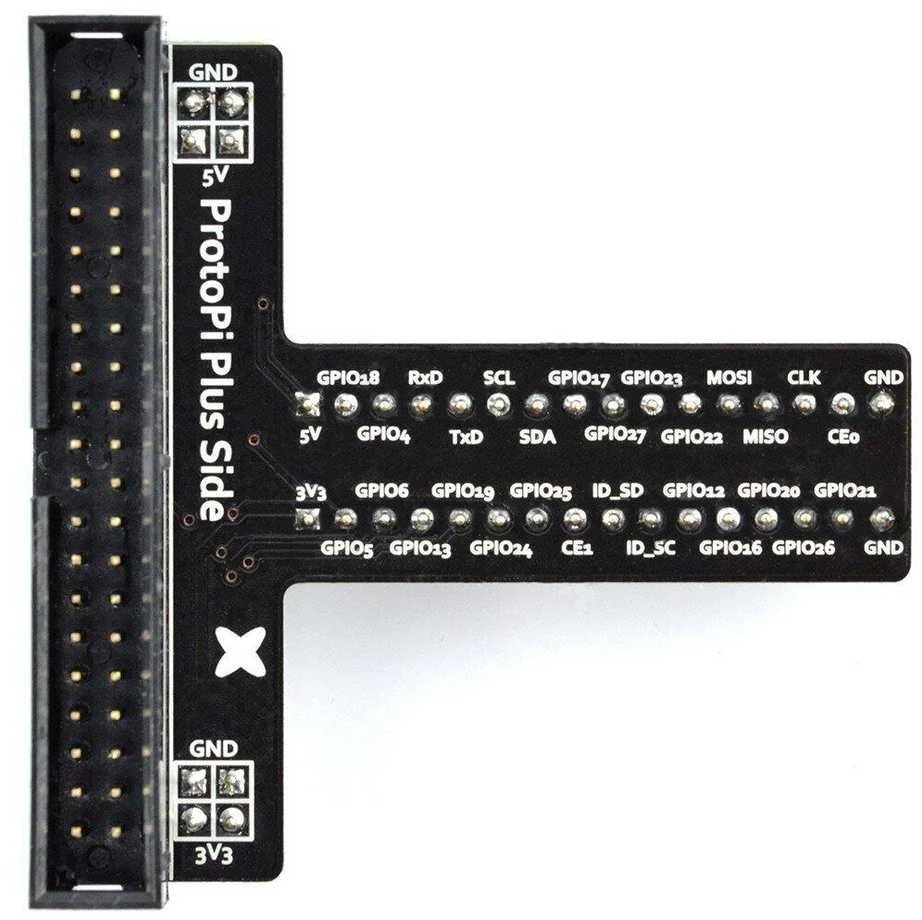 ProtoPi Plus Side GPIO išplėtimo plokštė