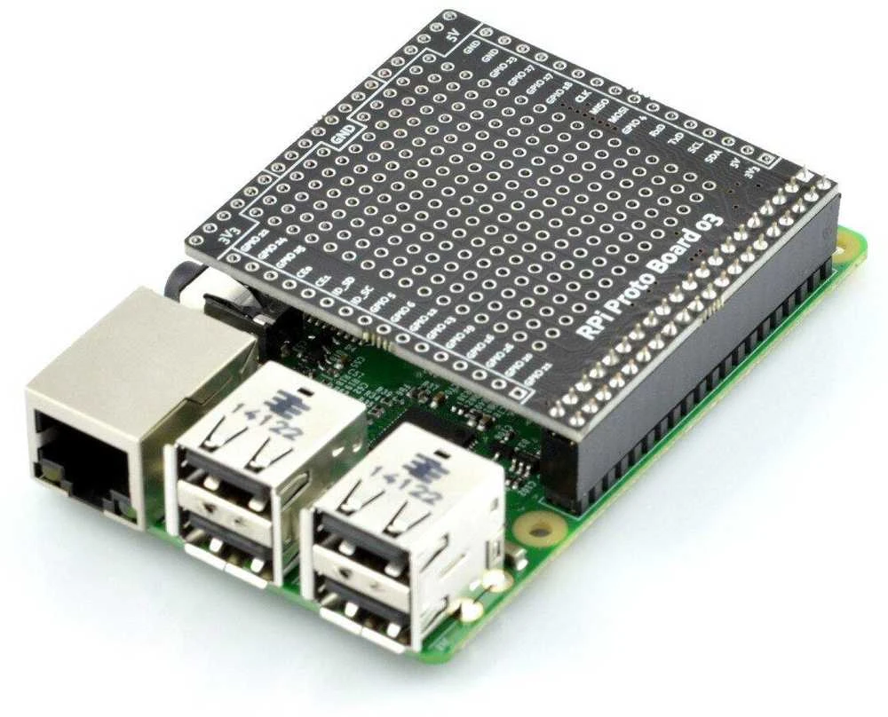 Msx Elektronika THT maketavimo plokštė - Raspberry Pi 4B/3B+/3B/2B
