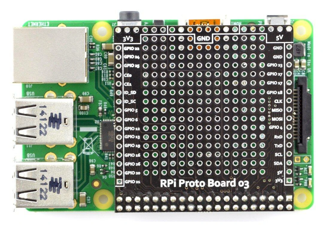 Msx Elektronika THT maketavimo plokštė - Raspberry Pi 4B/3B+/3B/2B