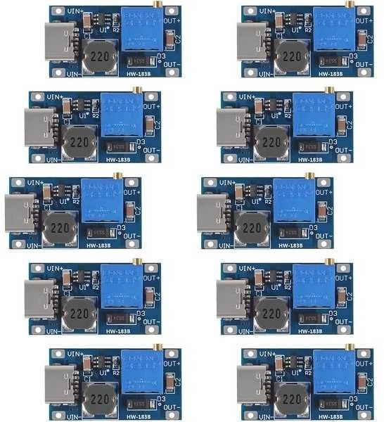 Oem MT3608 2A USB tipo C keitiklis - STEP-UP - reguliuojama įtampa 5-28V