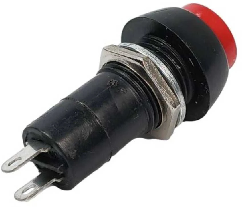 Mygtukas PBS-11A - 250V 1A - bistabilus - apvalus - raudonas