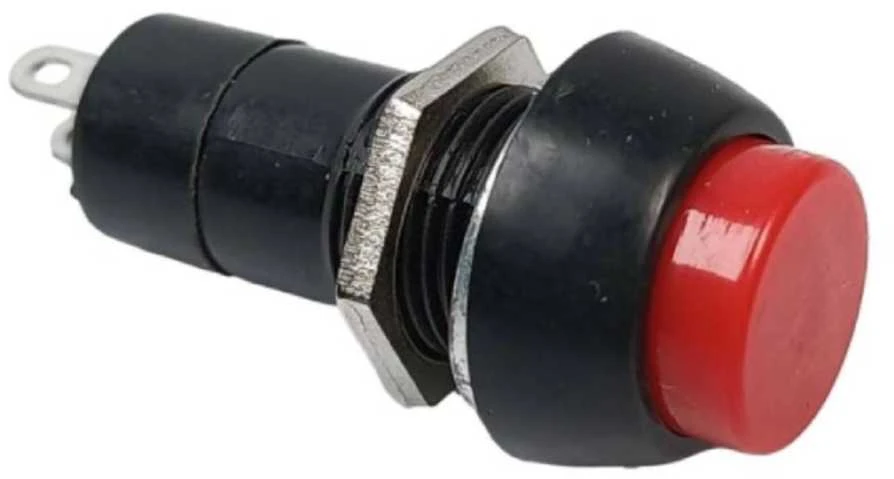 Mygtukas PBS-11A - 250V 1A - bistabilus - apvalus - raudonas