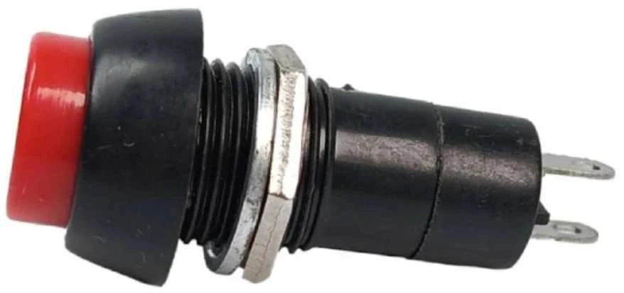 Mygtukas PBS-11A - 250V 1A - bistabilus - apvalus - raudonas