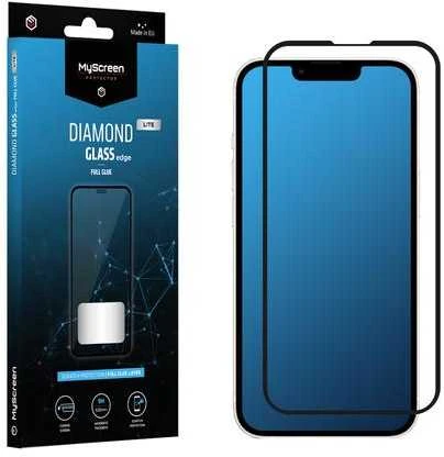 MyScreen DIAMOND GLASS LITE edge FULL GLUE juodas apsauginis stiklas Apple iPhone 13 Mini 5.4"