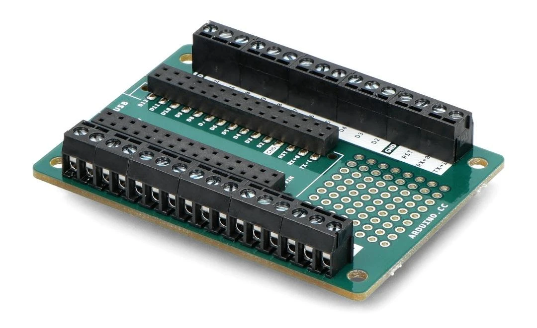 Nano varžtinių gnybtų adapteris - varžtinės jungtys - Arduino Nano priedėlis - Arduino ASX00037