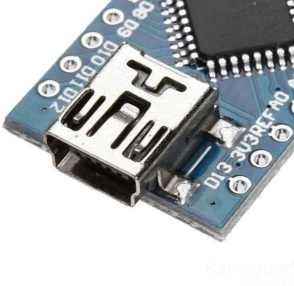Generic NANO V3.0 16MHz USB – ATmega328PB – CH340 – Klonas – lituotini kaiščiai – suderinama su Arduino