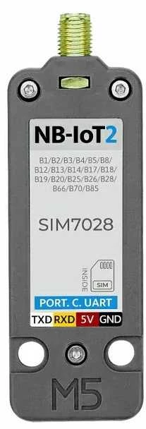 M5Stack SIM7028 ryšio modulis su antenos jungtimi