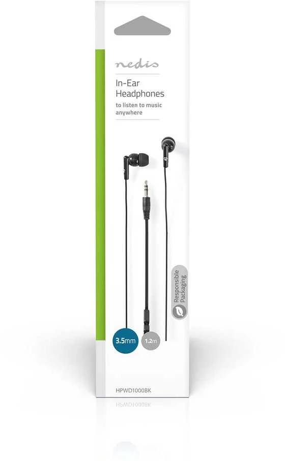 Nedis ausinės 3.5 mm jungtimi originalioje pakuotėje
