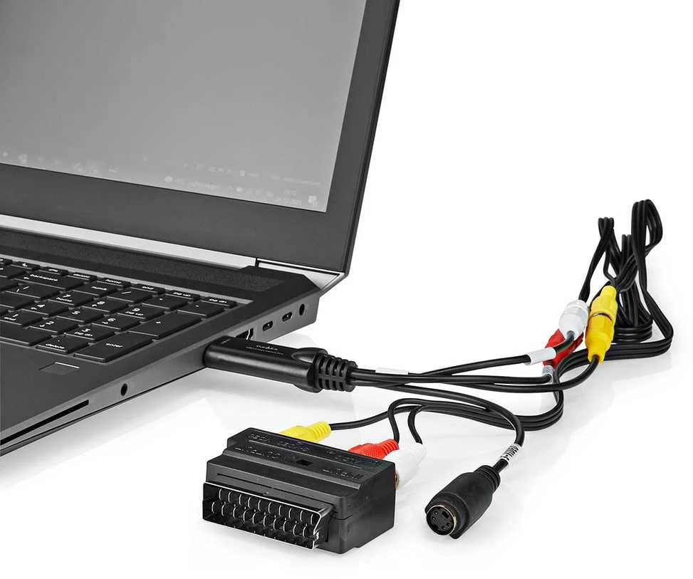 Nedis Keitiklis - analoginio vaizdo į skaitmeninį - SCART/RCA/S-Video - USB 2.0