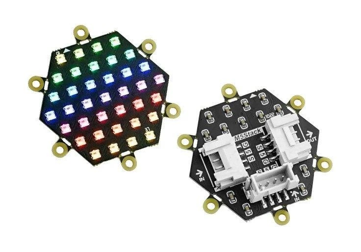 Neo Hex - šešiakampė 37x RGB LED plokštė - WS2812 - M5Stack A045-B