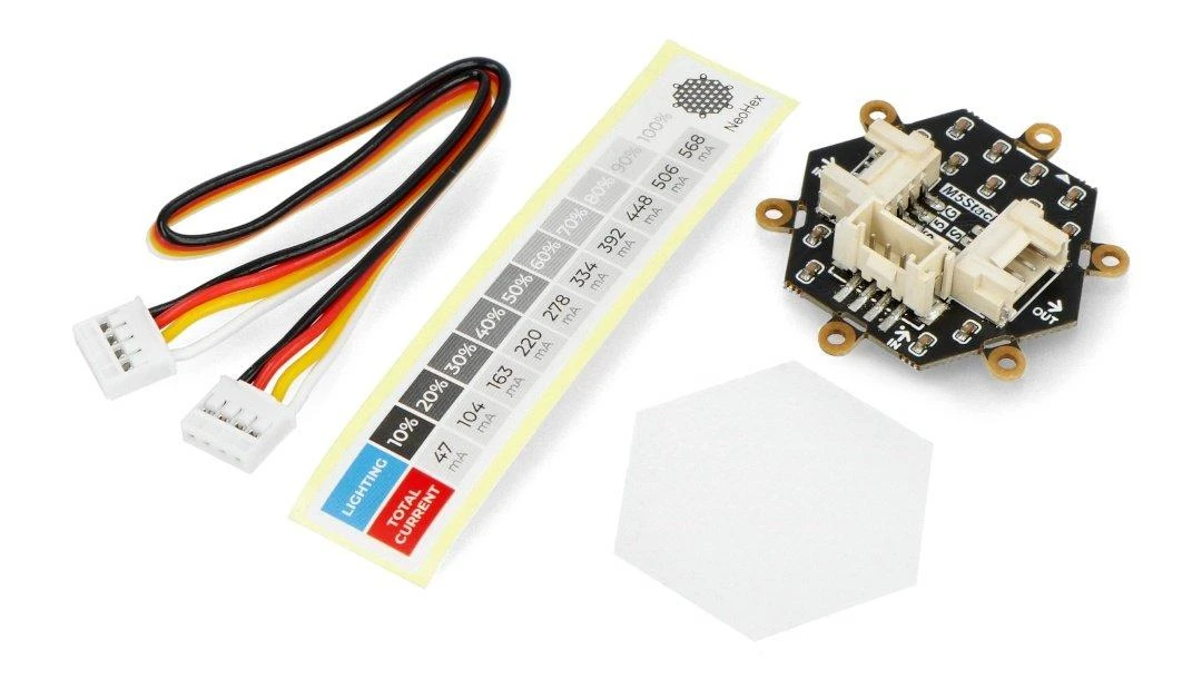 Neo Hex - šešiakampė 37x RGB LED plokštė - WS2812 - M5Stack A045-B